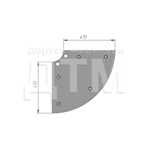 Торцевой бронелист нижний крайний (A, B) SPECO (AP-2000) Р-301